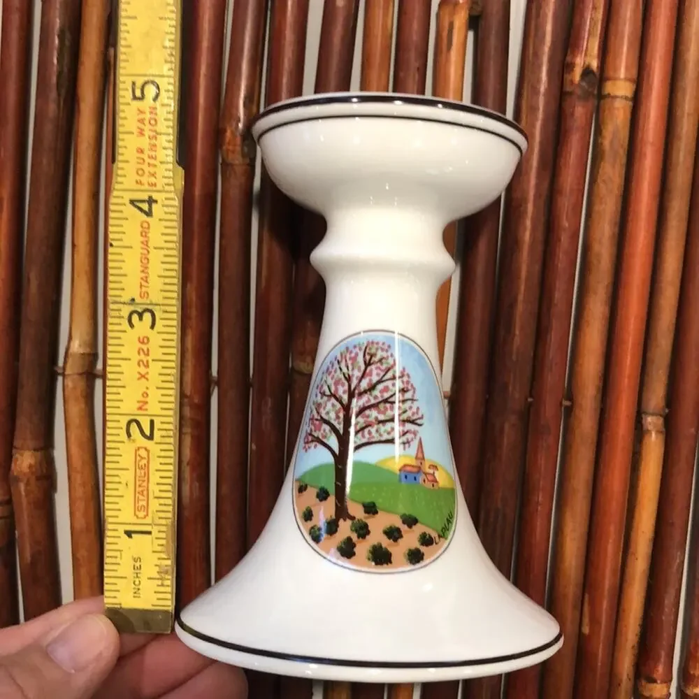 Villeroy & Boch Laplau Design Naïf 4-3/4” Porcelain Candle Holder FLAWLESS‎